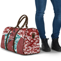 Portugal Football Travel Bag Selecao das Quinas Rooster Mascot Ornate Marble Swirl
