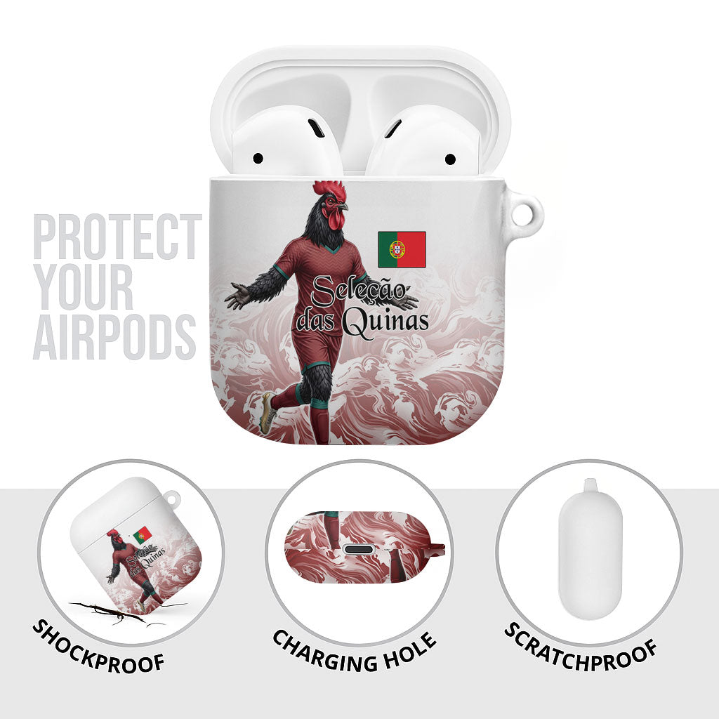 Portugal Football Selecao das Quinas AirPods Case Rooster Mascot Patriotic Ornate