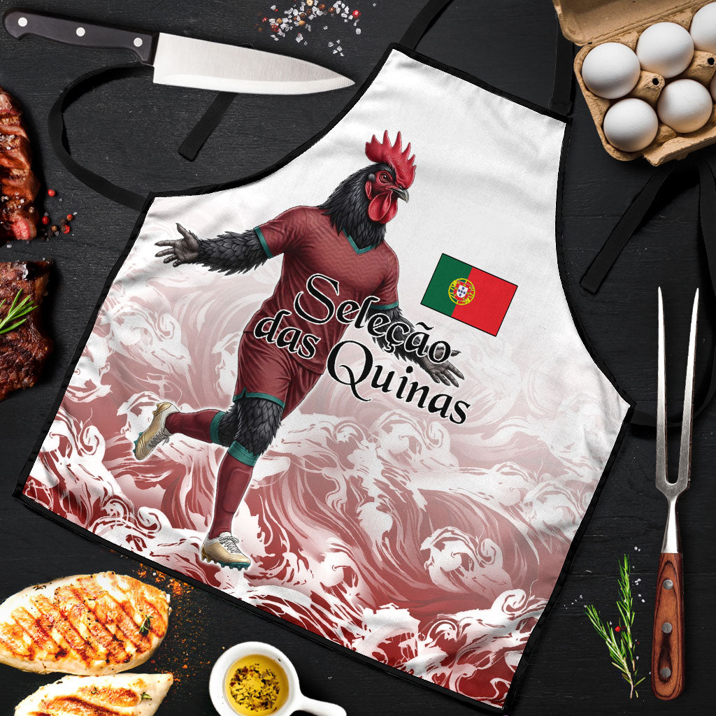 Portugal Football Selecao das Quinas Apron Rooster Mascot Patriotic Ornate