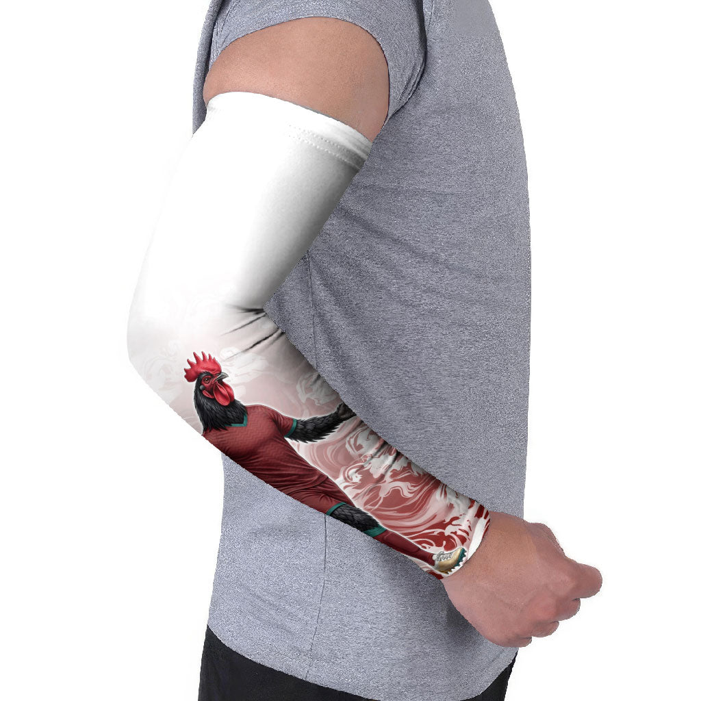Portugal Football Selecao das Quinas Arm Sleeves Rooster Mascot Patriotic Ornate