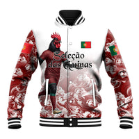 Personalized Portugal Football Selecao das Quinas Baseball Jacket Rooster Mascot Patriotic Ornate