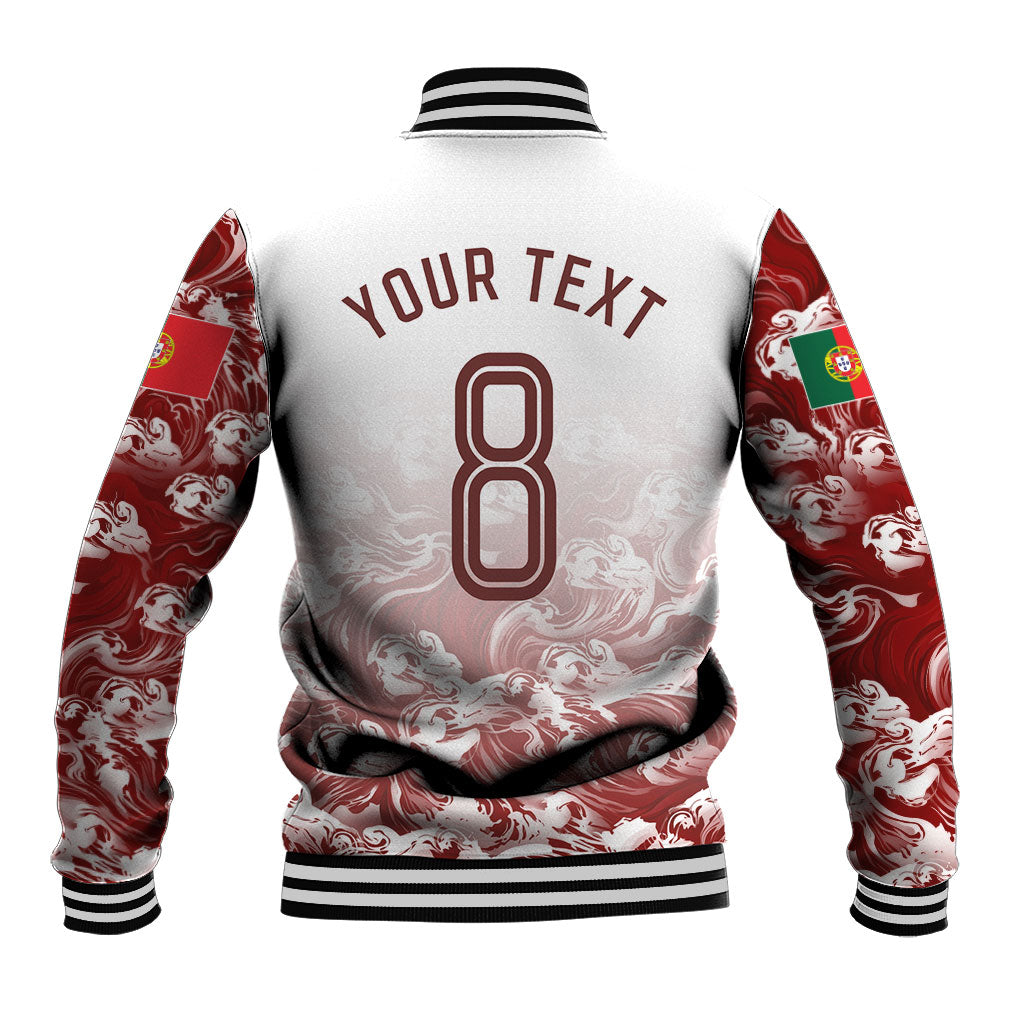 Personalized Portugal Football Selecao das Quinas Baseball Jacket Rooster Mascot Patriotic Ornate