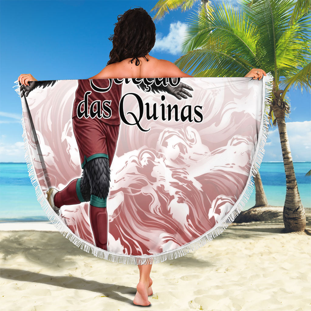 Portugal Football Selecao das Quinas Beach Blanket Rooster Mascot Patriotic Ornate