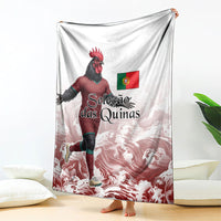 Portugal Football Selecao das Quinas Blanket Rooster Mascot Patriotic Ornate