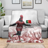 Portugal Football Selecao das Quinas Blanket Rooster Mascot Patriotic Ornate
