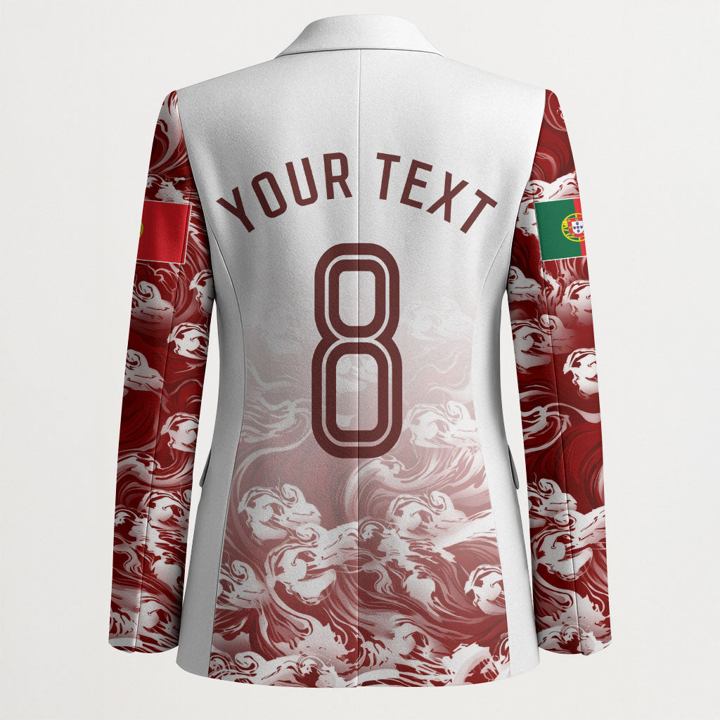 Personalized Portugal Football Selecao das Quinas Blazer Rooster Mascot Patriotic Ornate