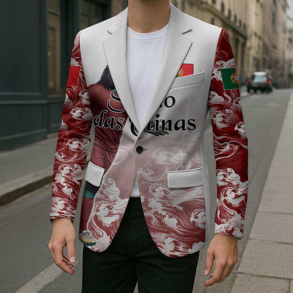 Personalized Portugal Football Selecao das Quinas Blazer Rooster Mascot Patriotic Ornate