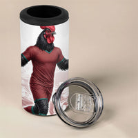 Portugal Football Selecao das Quinas 4 in 1 Can Cooler Tumbler Rooster Mascot Patriotic Ornate
