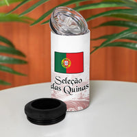 Portugal Football Selecao das Quinas 4 in 1 Can Cooler Tumbler Rooster Mascot Patriotic Ornate