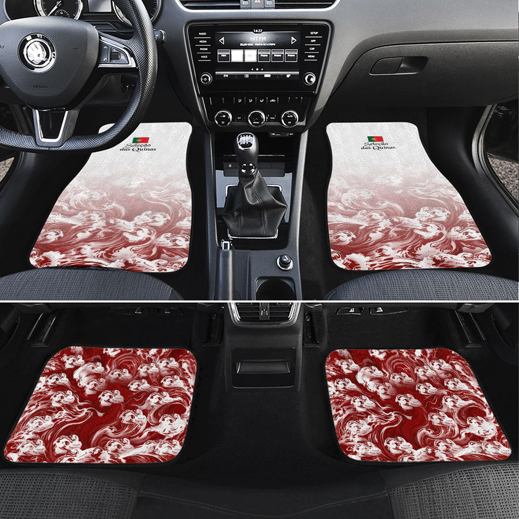 Portugal Football Selecao das Quinas Car Mats Rooster Mascot Patriotic Ornate