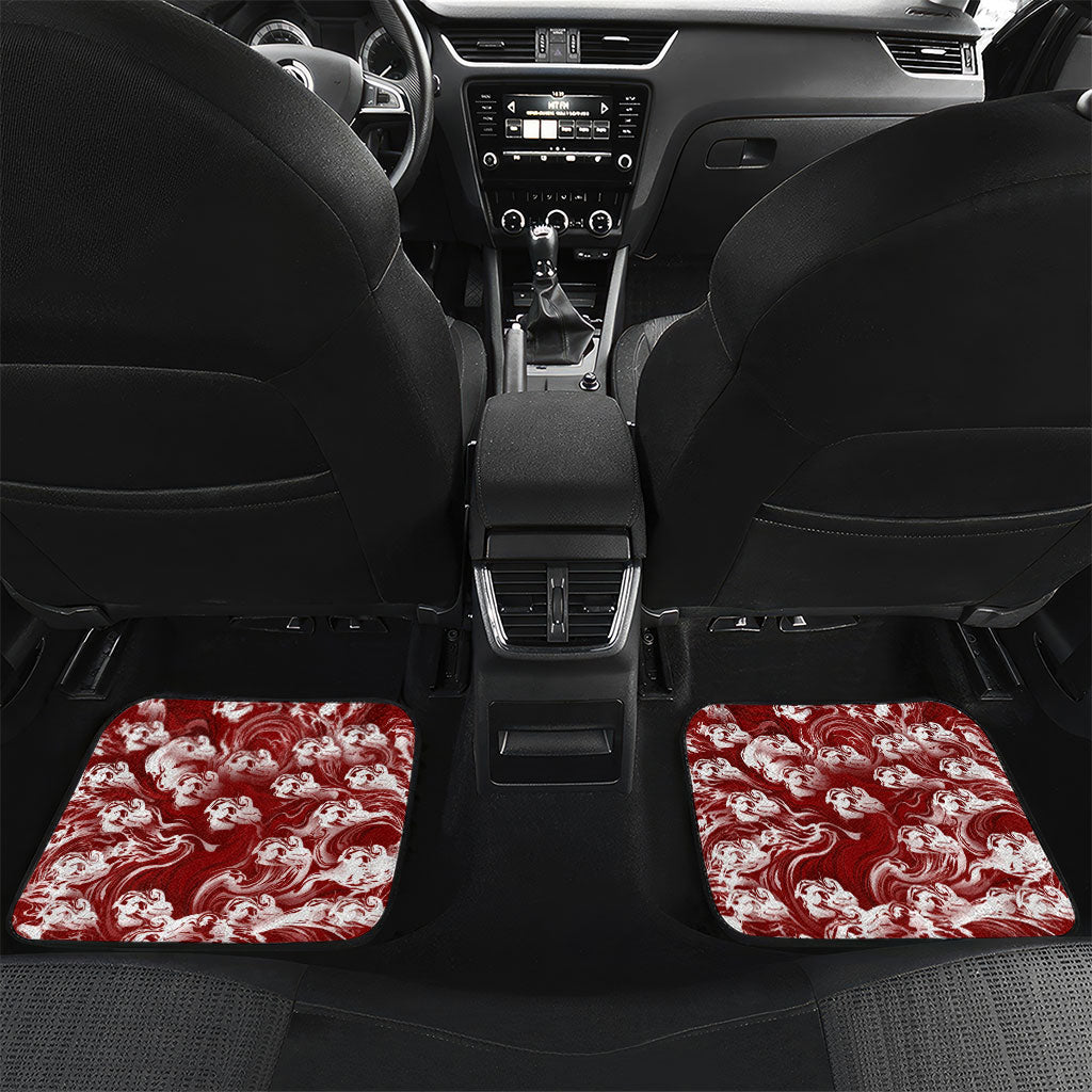 Portugal Football Selecao das Quinas Car Mats Rooster Mascot Patriotic Ornate