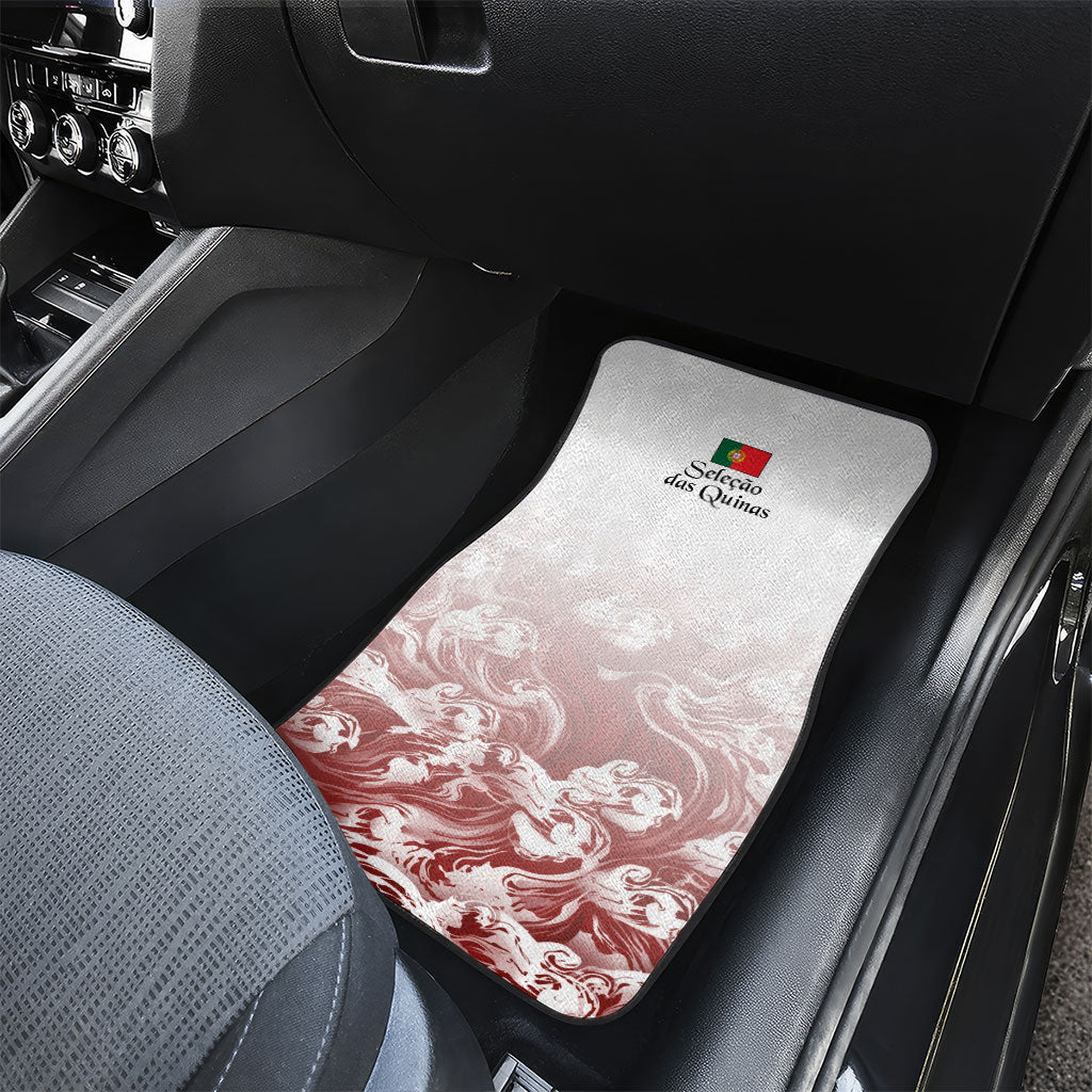 Portugal Football Selecao das Quinas Car Mats Rooster Mascot Patriotic Ornate