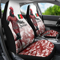 Portugal Football Selecao das Quinas Car Seat Cover Rooster Mascot Patriotic Ornate