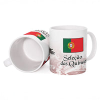 Portugal Football Selecao das Quinas Ceramic Mug Rooster Mascot Patriotic Ornate