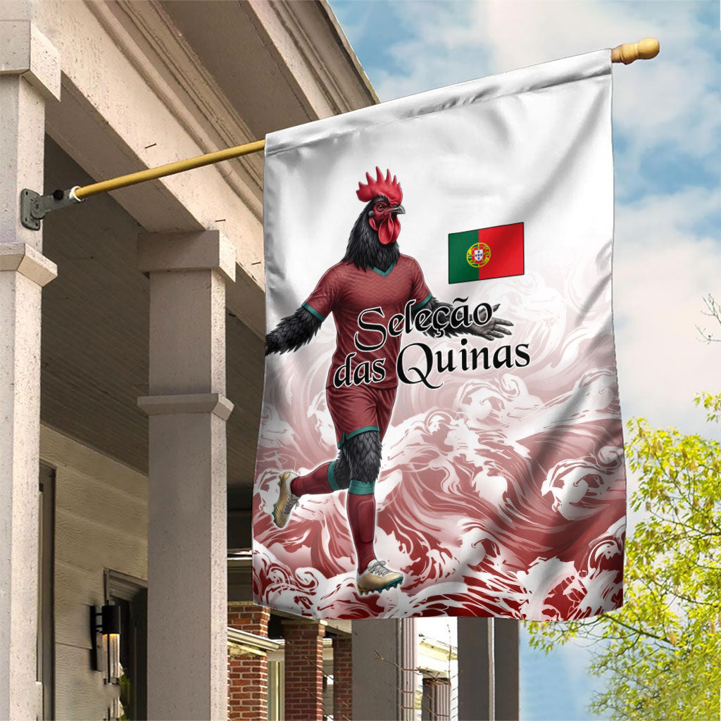 Portugal Football Selecao das Quinas Garden Flag Rooster Mascot Patriotic Ornate
