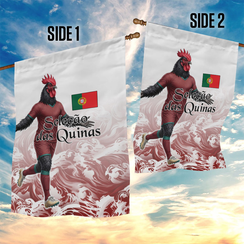 Portugal Football Selecao das Quinas Garden Flag Rooster Mascot Patriotic Ornate