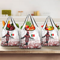 Portugal Football Selecao das Quinas Grocery Bag Rooster Mascot Patriotic Ornate