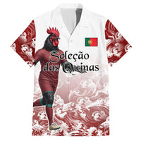 Personalized Portugal Football Selecao das Quinas Hawaiian Shirt Rooster Mascot Patriotic Ornate