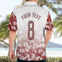 Personalized Portugal Football Selecao das Quinas Hawaiian Shirt Rooster Mascot Patriotic Ornate