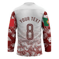 Personalized Portugal Football Selecao das Quinas Hockey Jersey Rooster Mascot Patriotic Ornate