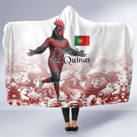 Portugal Football Selecao das Quinas Hooded Blanket Rooster Mascot Patriotic Ornate
