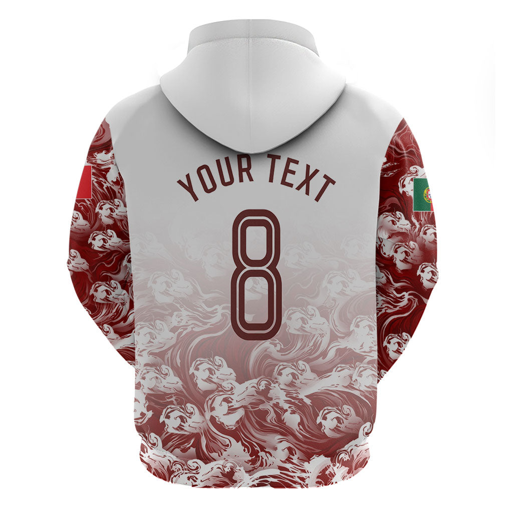 Personalized Portugal Football Selecao das Quinas Hoodie Rooster Mascot Patriotic Ornate