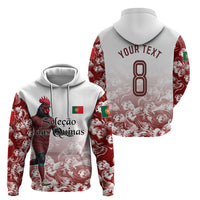 Personalized Portugal Football Selecao das Quinas Hoodie Rooster Mascot Patriotic Ornate
