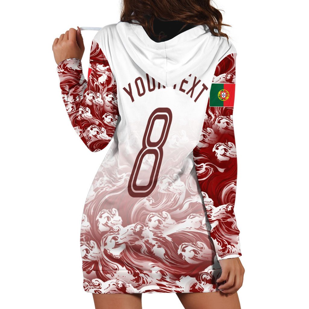 Personalized Portugal Football Selecao das Quinas Hoodie Dress Rooster Mascot Patriotic Ornate