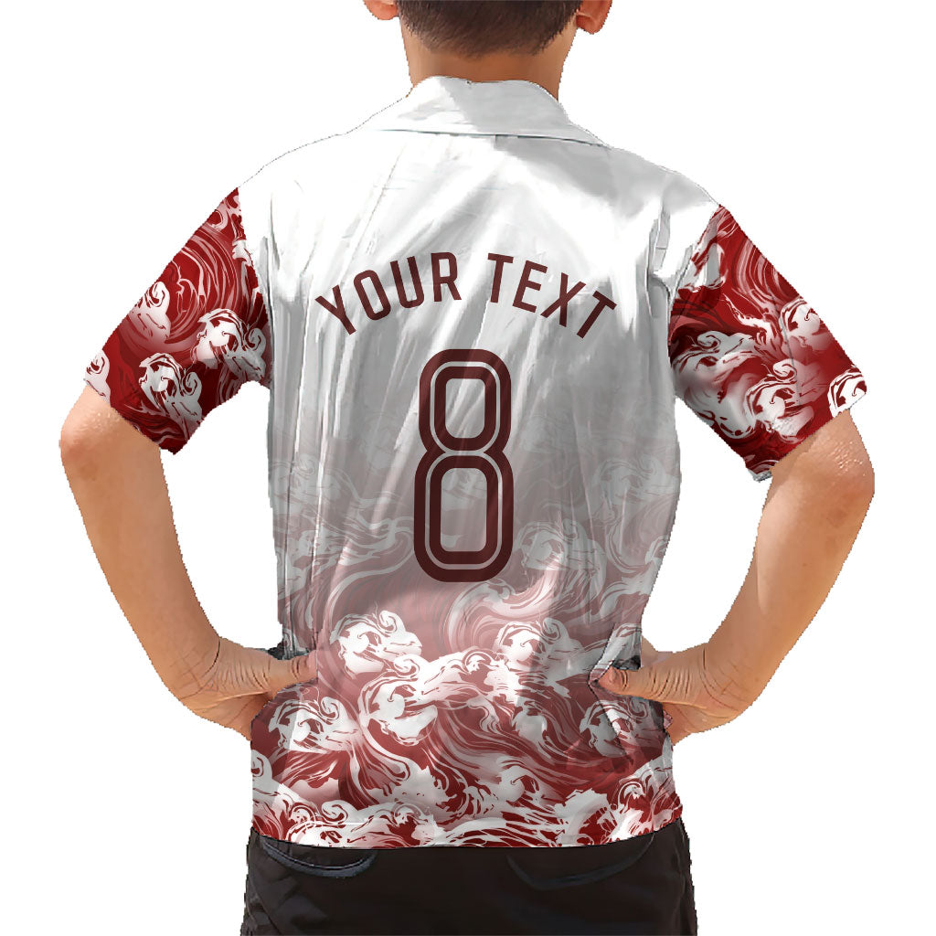 Personalized Portugal Football Selecao das Quinas Kid Hawaiian Shirt Rooster Mascot Patriotic Ornate