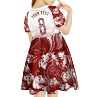 Personalized Portugal Football Selecao das Quinas Kid Short Sleeve Dress Rooster Mascot Patriotic Ornate