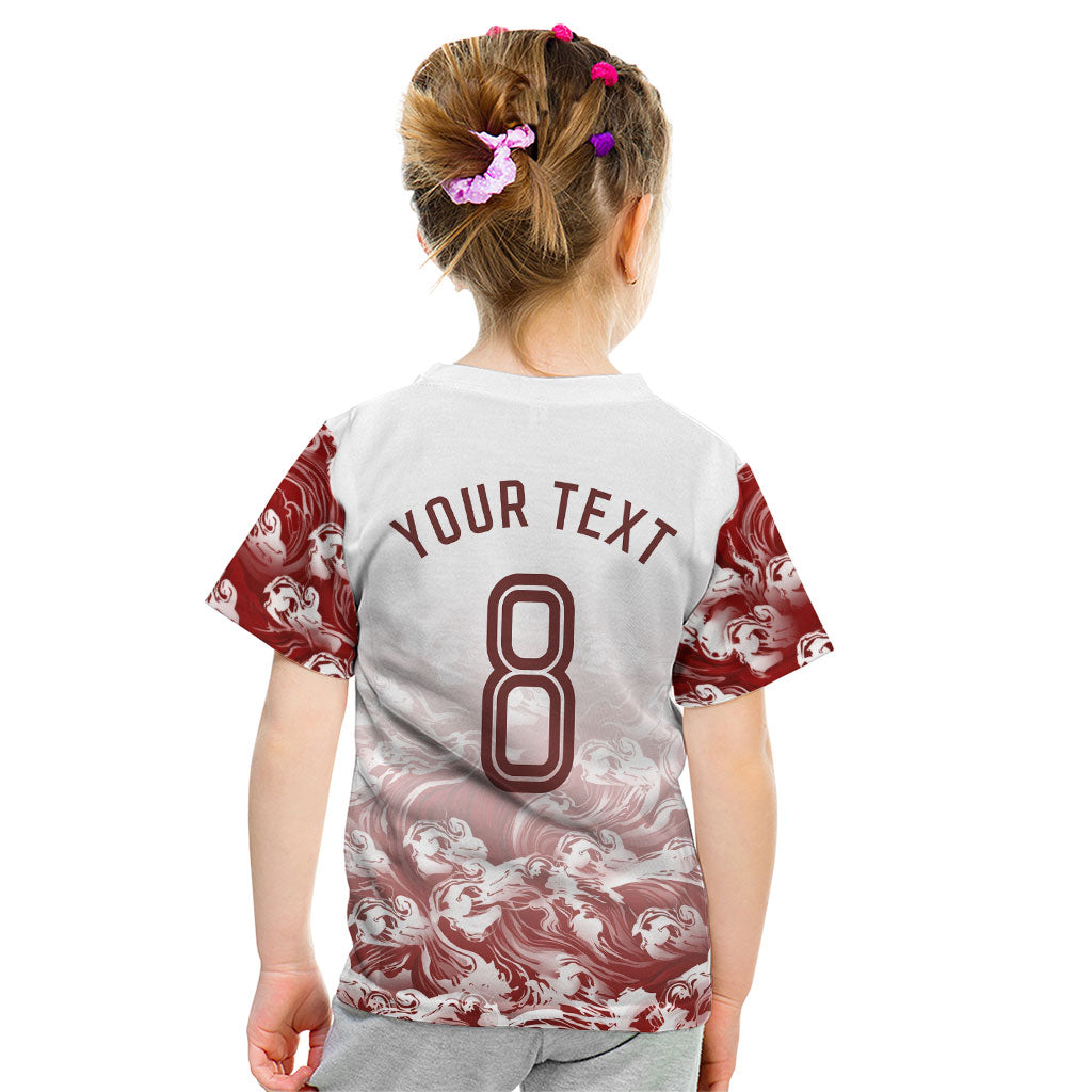 Personalized Portugal Football Selecao das Quinas Kid T Shirt Rooster Mascot Patriotic Ornate