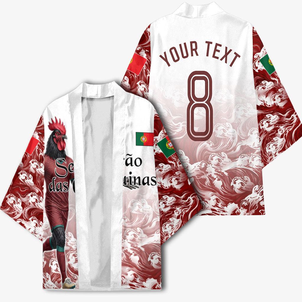 Personalized Portugal Football Selecao das Quinas Kimono Rooster Mascot Patriotic Ornate