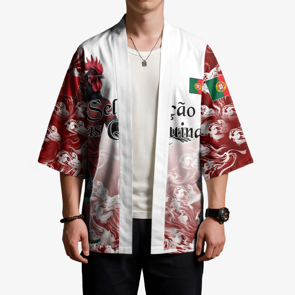 Personalized Portugal Football Selecao das Quinas Kimono Rooster Mascot Patriotic Ornate