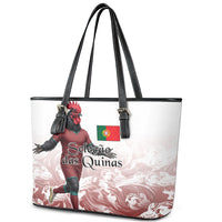 Portugal Football Selecao das Quinas Leather Tote Bag Rooster Mascot Patriotic Ornate