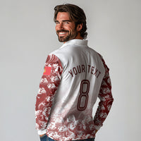 Personalized Portugal Football Selecao das Quinas Long Sleeve Polo Shirt Rooster Mascot Patriotic Ornate