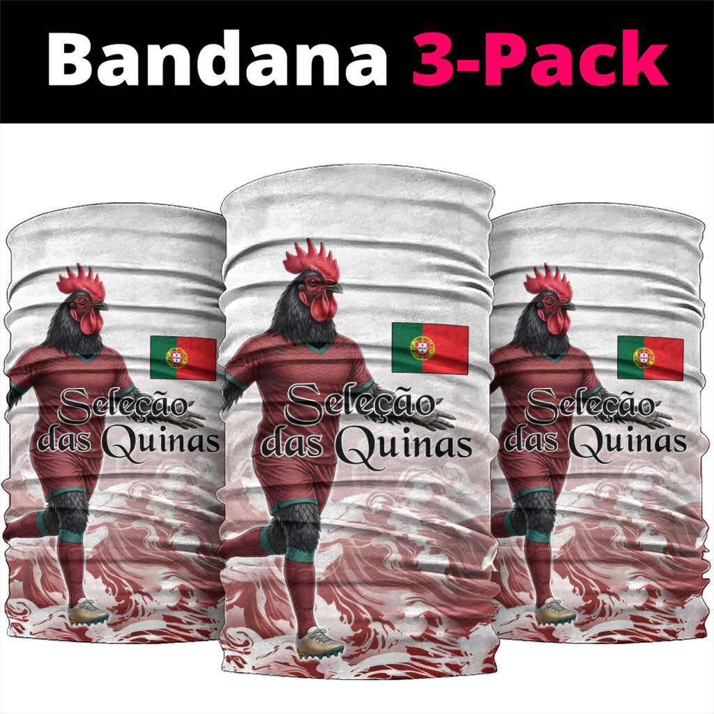 Portugal Football Selecao das Quinas Neck Gaiter Rooster Mascot Patriotic Ornate