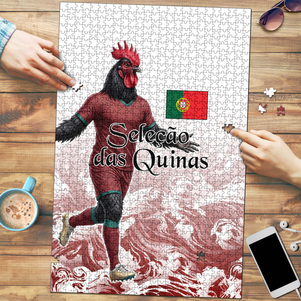 Portugal Football Selecao das Quinas Puzzle Rooster Mascot Patriotic Ornate