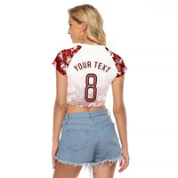 Personalized Portugal Football Selecao das Quinas Raglan Cropped T Shirt Rooster Mascot Patriotic Ornate