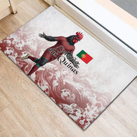 Portugal Football Selecao das Quinas Rubber Doormat Rooster Mascot Patriotic Ornate