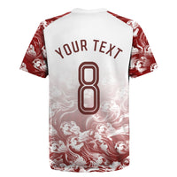 Personalized Portugal Football Selecao das Quinas Rugby Jersey Rooster Mascot Patriotic Ornate