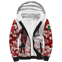 Personalized Portugal Football Selecao das Quinas Sherpa Hoodie Rooster Mascot Patriotic Ornate