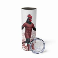 Portugal Football Selecao das Quinas Skinny Tumbler Rooster Mascot Patriotic Ornate
