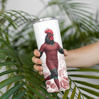 Portugal Football Selecao das Quinas Skinny Tumbler Rooster Mascot Patriotic Ornate