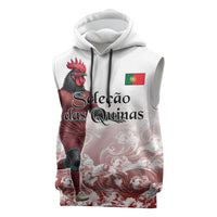 Personalized Portugal Football Selecao das Quinas Sleeveless Hoodie Rooster Mascot Patriotic Ornate