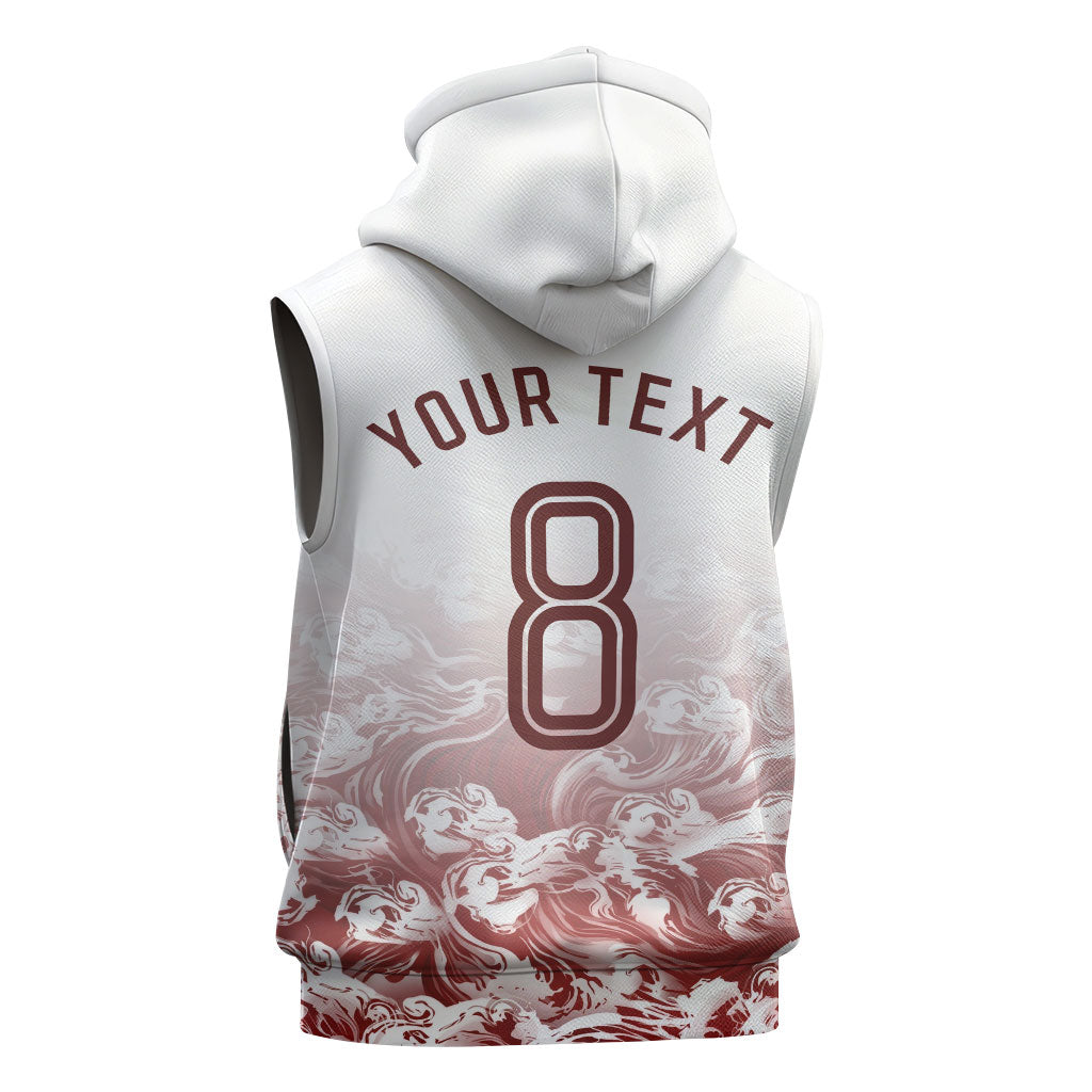 Personalized Portugal Football Selecao das Quinas Sleeveless Hoodie Rooster Mascot Patriotic Ornate