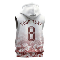 Personalized Portugal Football Selecao das Quinas Sleeveless Hoodie Rooster Mascot Patriotic Ornate