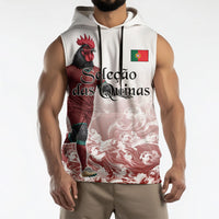 Personalized Portugal Football Selecao das Quinas Sleeveless Hoodie Rooster Mascot Patriotic Ornate