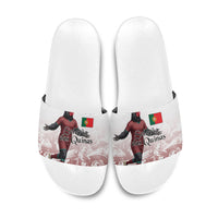 Portugal Football Selecao das Quinas Slide Sandals Rooster Mascot Patriotic Ornate