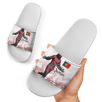 Portugal Football Selecao das Quinas Slide Sandals Rooster Mascot Patriotic Ornate