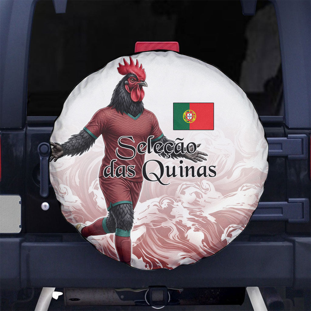 Portugal Football Selecao das Quinas Spare Tire Cover Rooster Mascot Patriotic Ornate